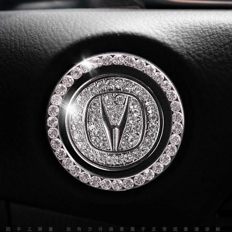 Sparkly Car Key Start Button Cover Ring