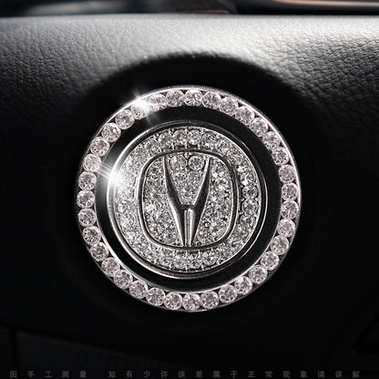 Sparkly Car Key Start Button Cover Ring