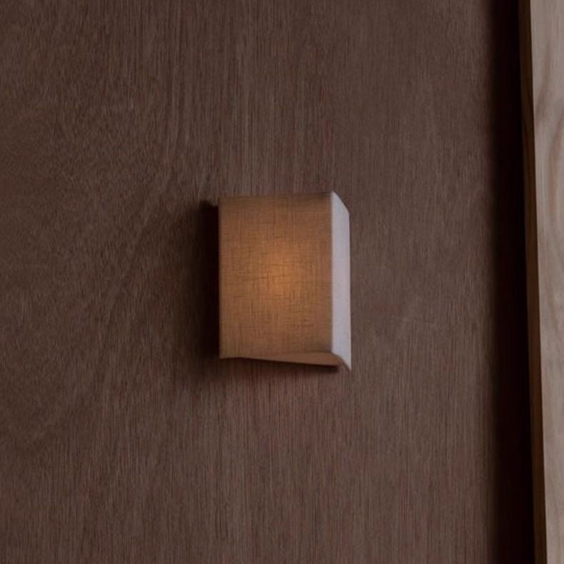 Simple Fabric Wall Lamp in Earthy Tone