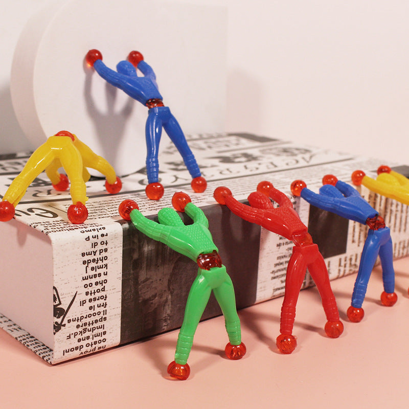 Fun Kids Wall Climber Figure Playset 10-Pack