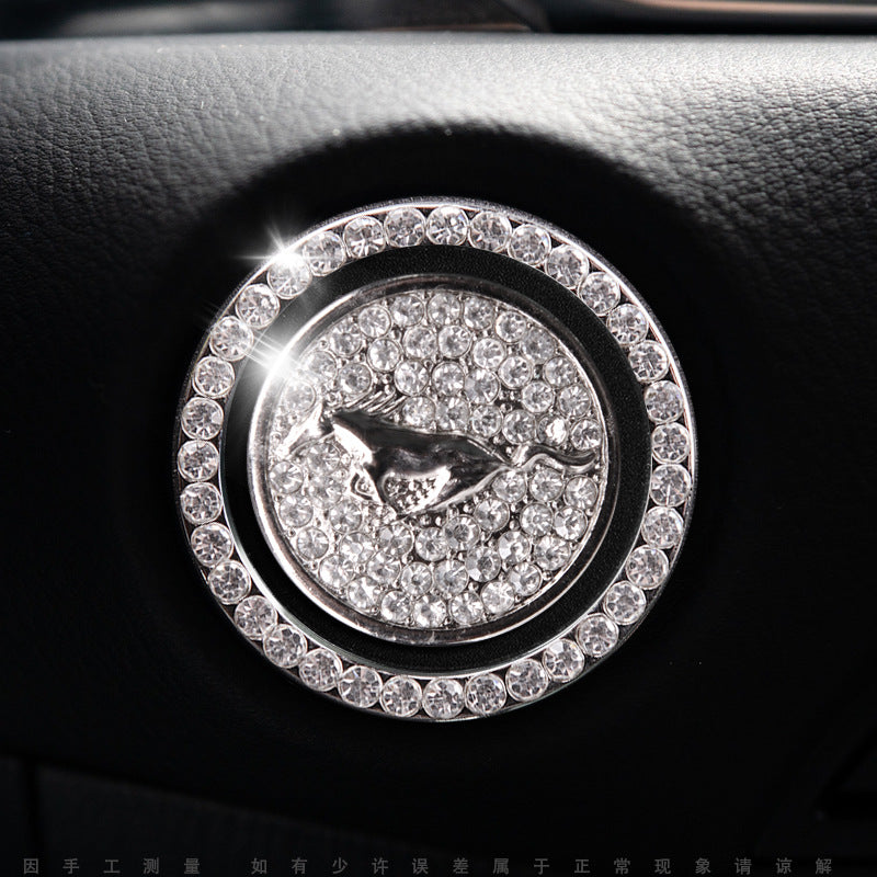 Sparkly Car Key Start Button Cover Ring