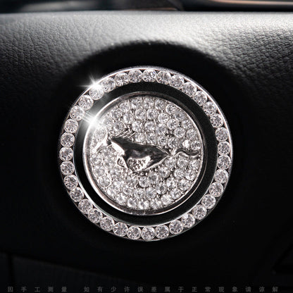 Sparkly Car Key Start Button Cover Ring