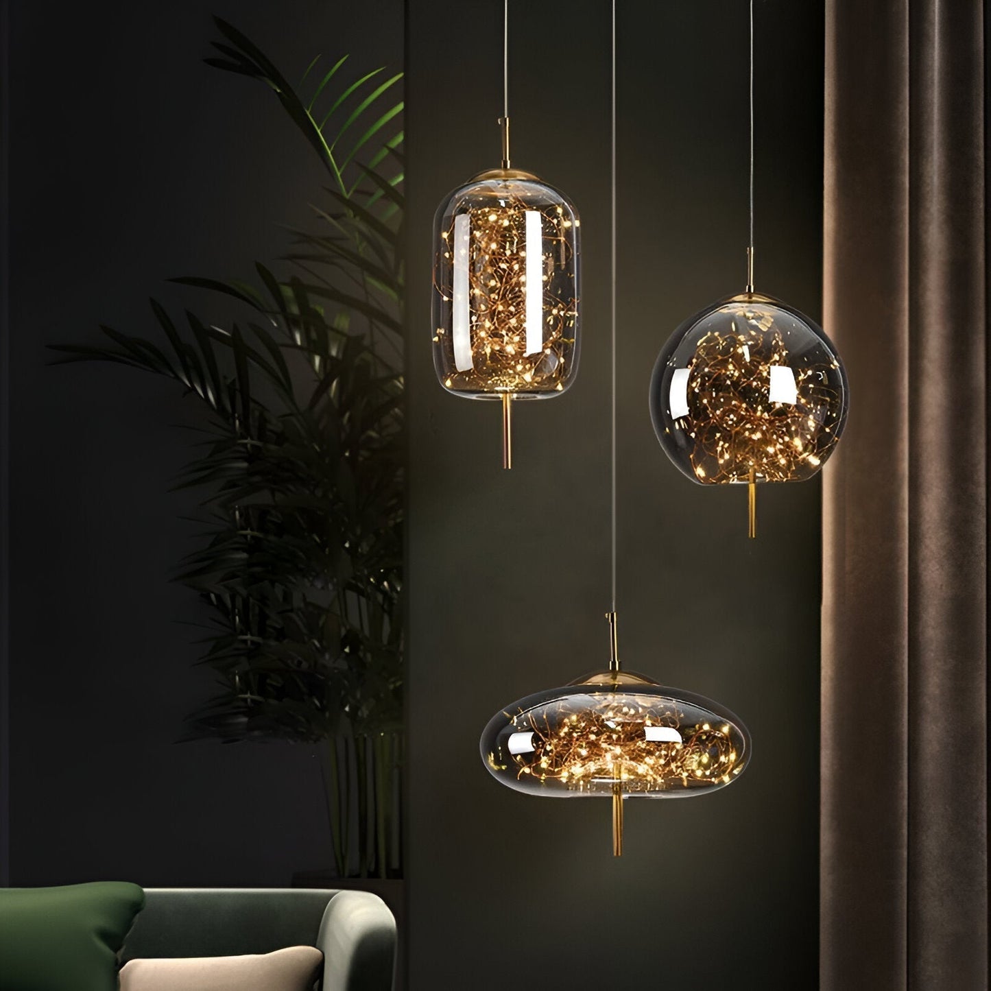 Beautiful Pendant Glass Lighting Fixture