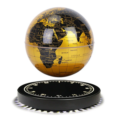 Sleek Globe Table Lamp with LED Digital Base