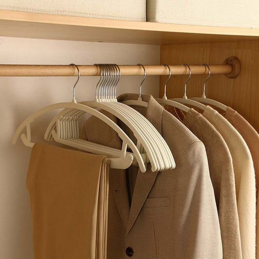 Compact Velvet Slimline Closet Hangers - 10 Pack - Luxicro