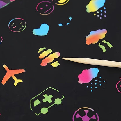 Vibrant Kids Scratch Art Pad
