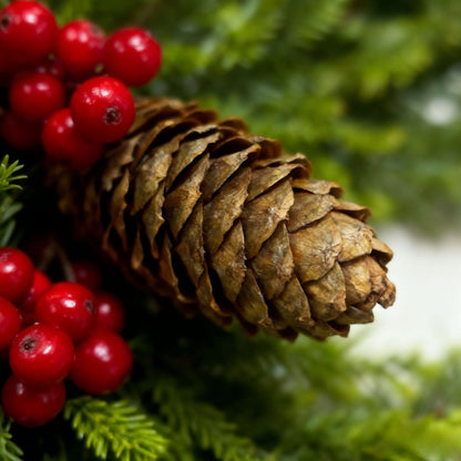 Fresh Fragrant Holiday Evergreen Wreath