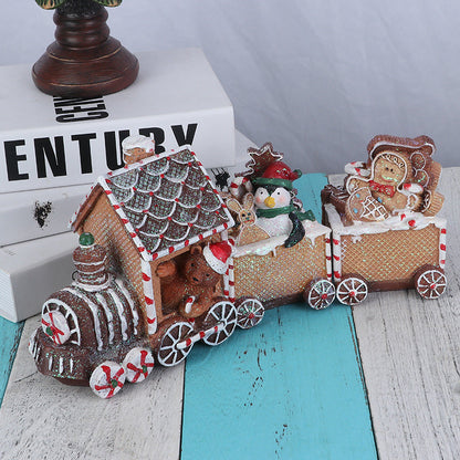Small Christmas Tree Train Decoration