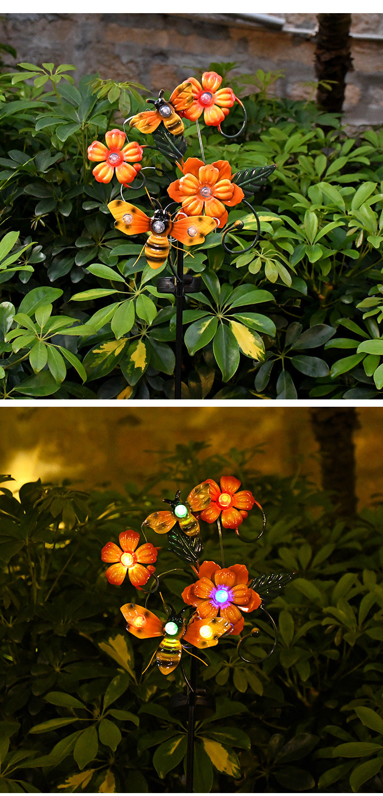 Colorful Solar Powered Garden Lawn Lamp