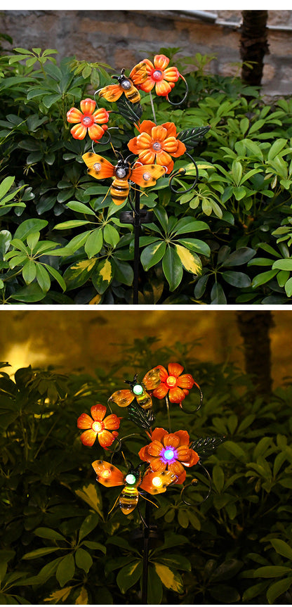 Colorful Solar Powered Garden Lawn Lamp
