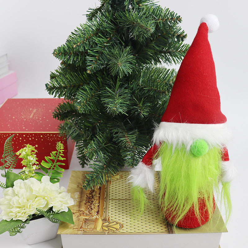 Cute Green Grinch Christmas Figurine - Luxicro