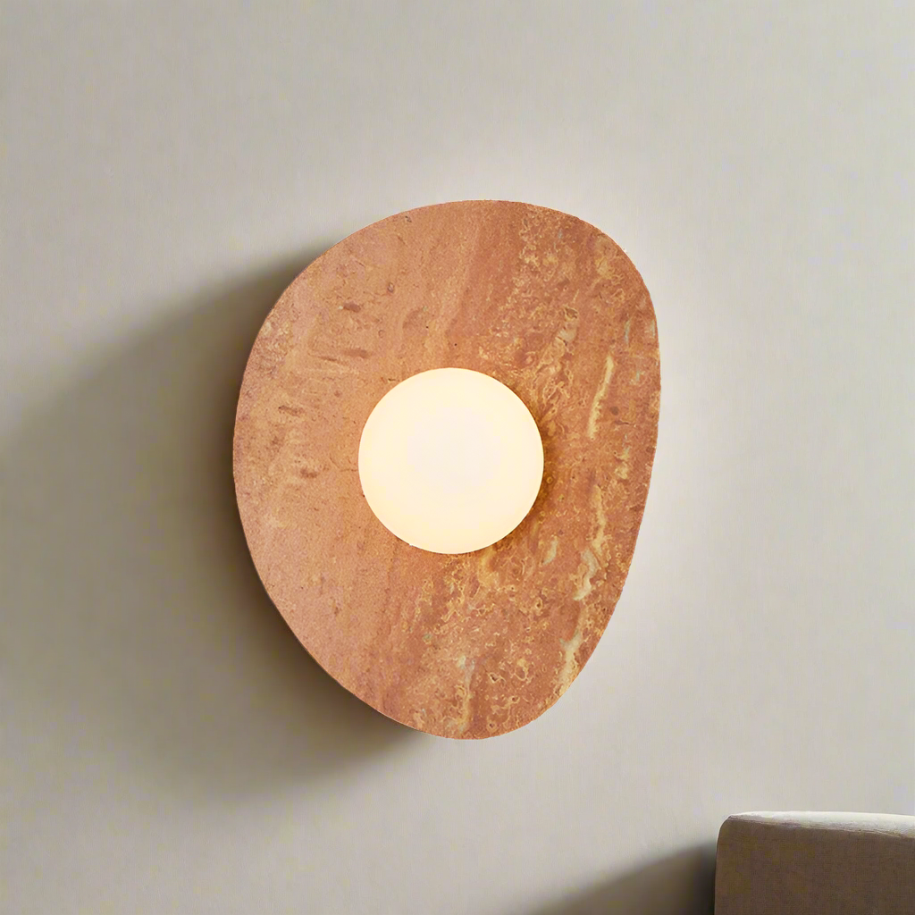 Simple Outdoor Stone Wall Lamp