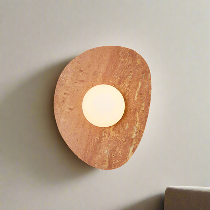 Simple Outdoor Stone Wall Lamp