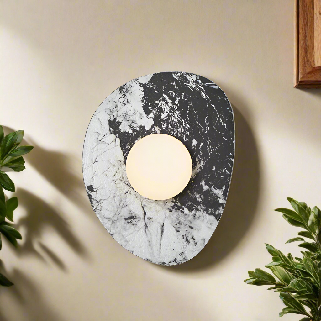 Simple Outdoor Stone Wall Lamp