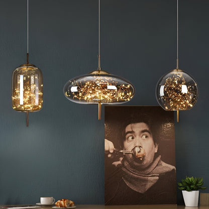 Beautiful Pendant Glass Lighting Fixture