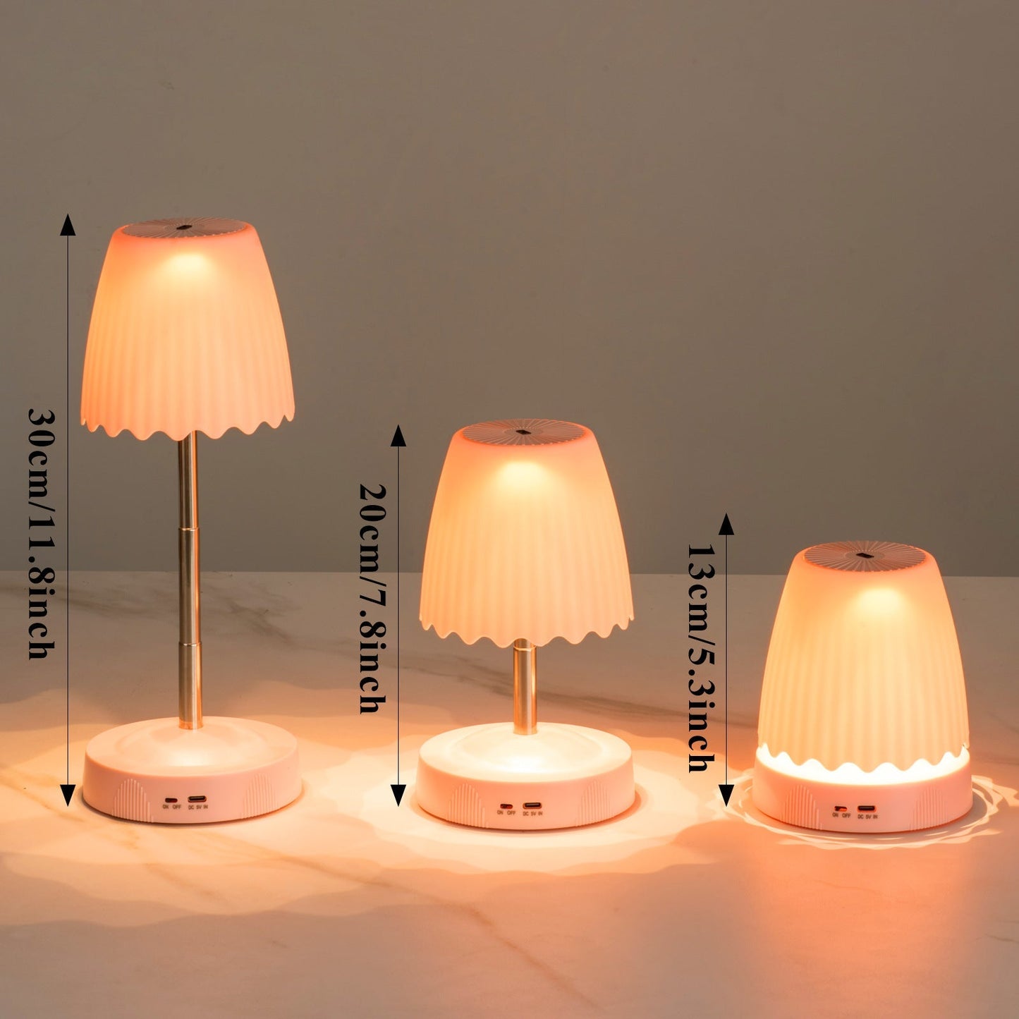 Compact USB Bedside Table Lamp
