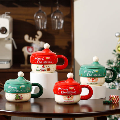Festive Holiday Red Coffee Mug