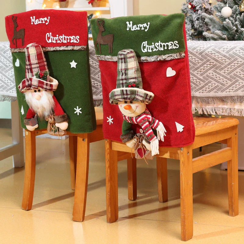 Holiday Dining Table Chair Cover - Luxicro