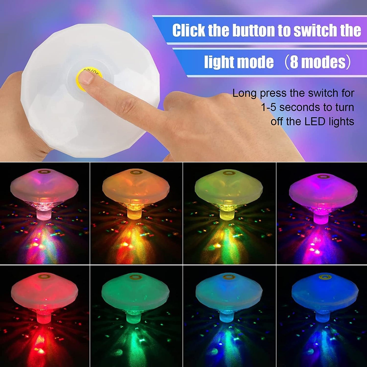 Vibrant Pool Float Lamp Waterproof LED Garden Light