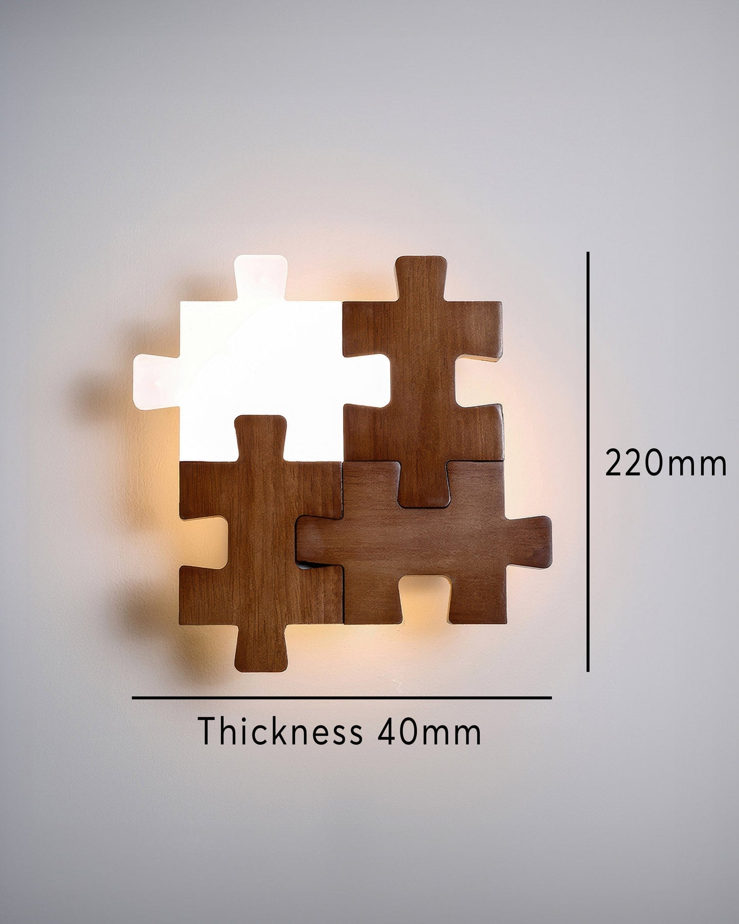 Rustic Wooden LED Wall Light Sconce Lamp