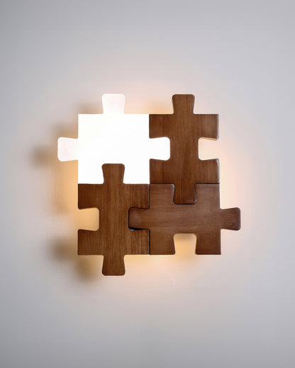 Rustic Wooden LED Wall Light Sconce Lamp