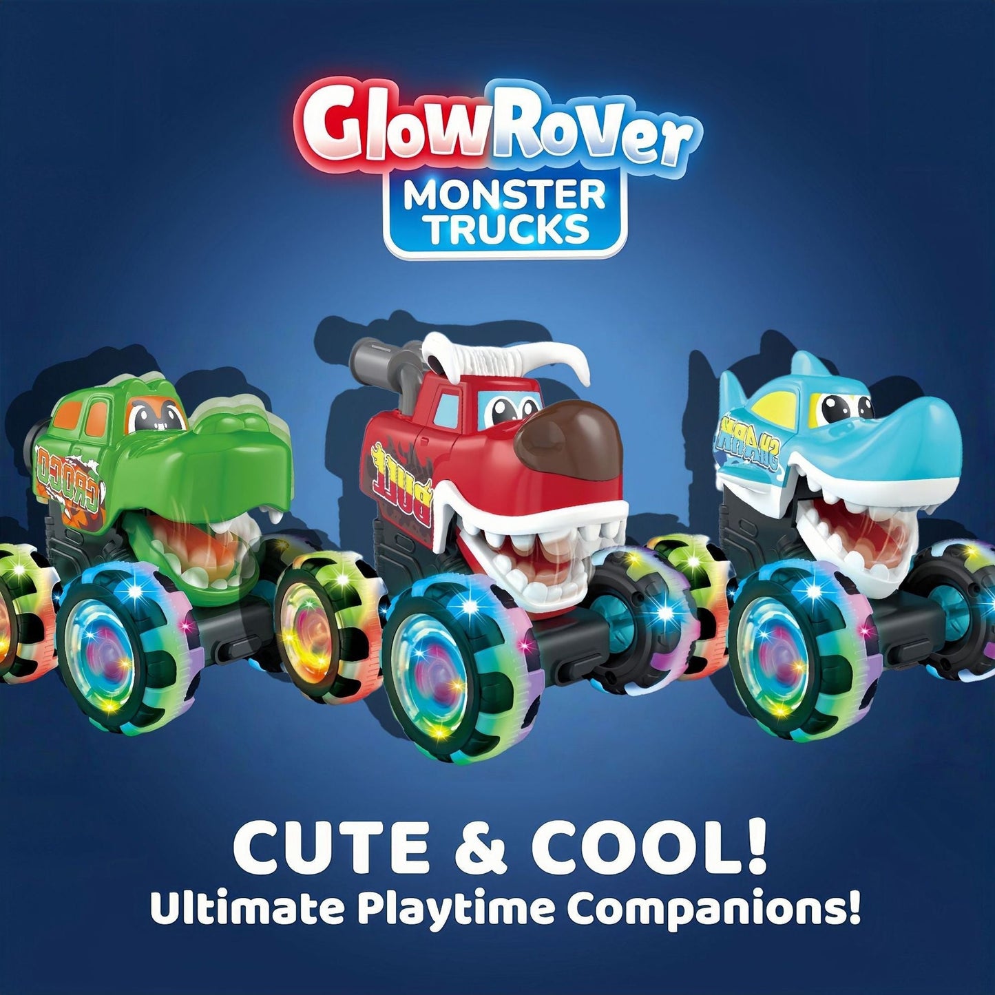 Bright LED Monster Truck Toy Vehicles