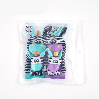 Cozy Infant Sock and Charm Bangle Set