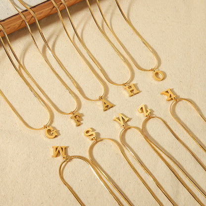 Classic Herringbone Link Chain Necklace