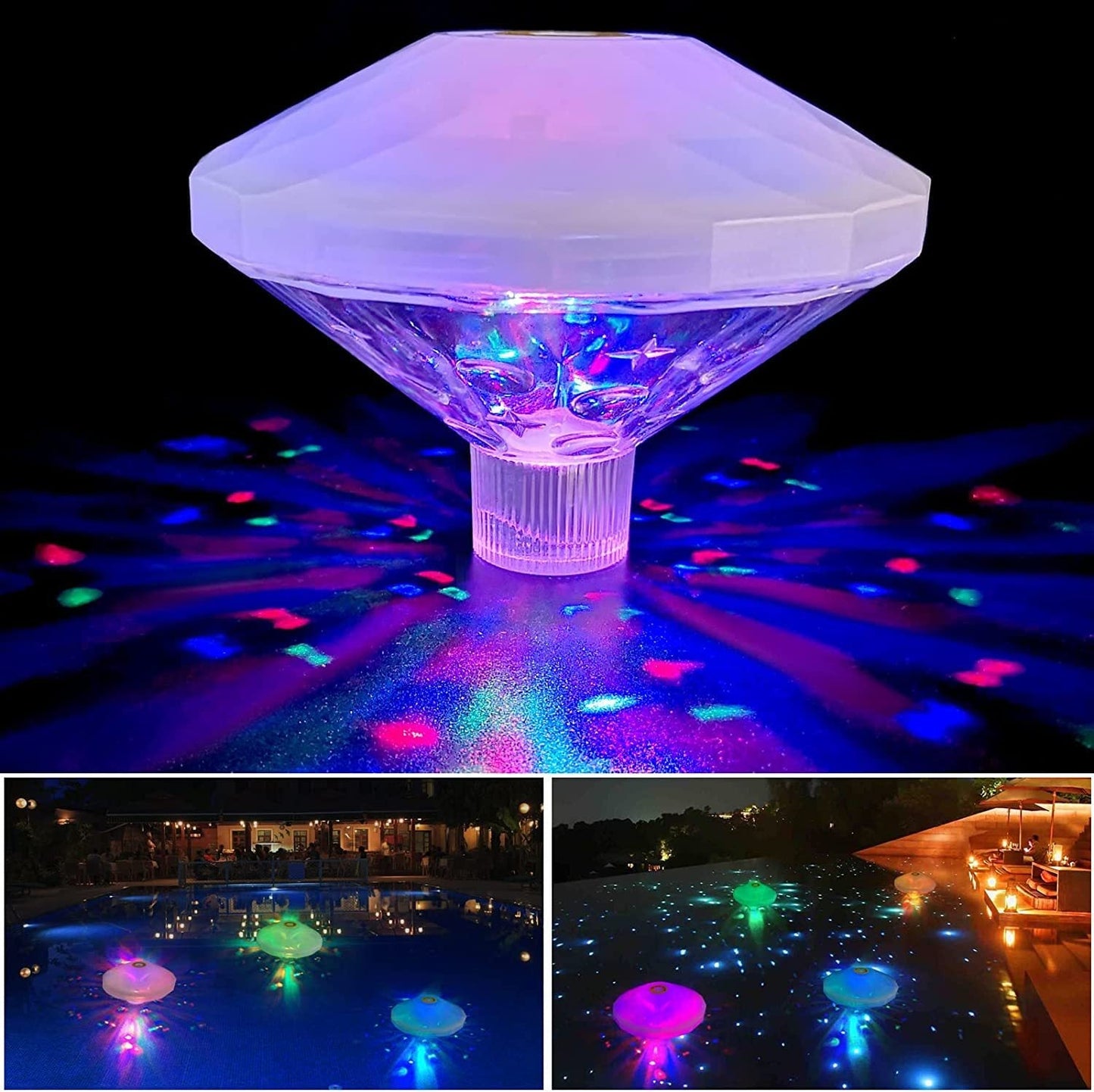 Vibrant Pool Float Lamp Waterproof LED Garden Light - Luxicro