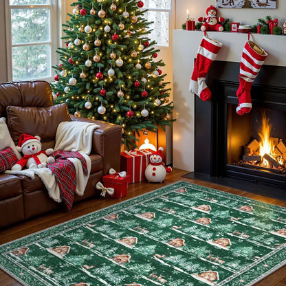 Soft Festive Holiday Area Rug