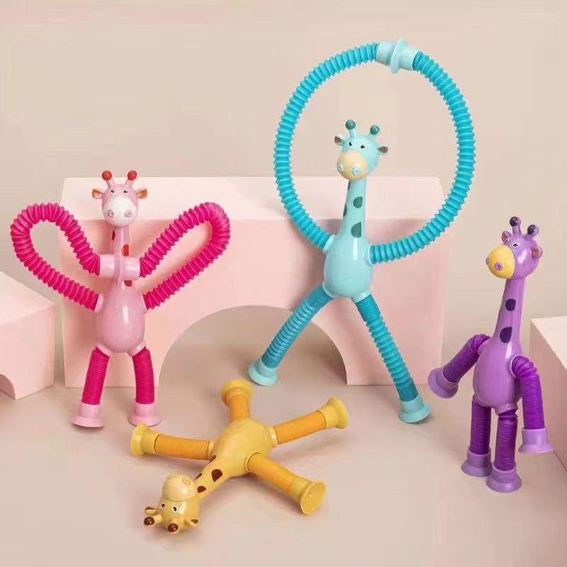 Colorful Soft Giraffe Teether Toy