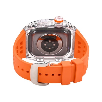 Black Rubber Strap Kit For Apple Watch