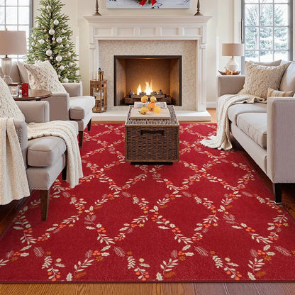 Cozy Holiday Area Rug - Warm Non-Slip Home Rug