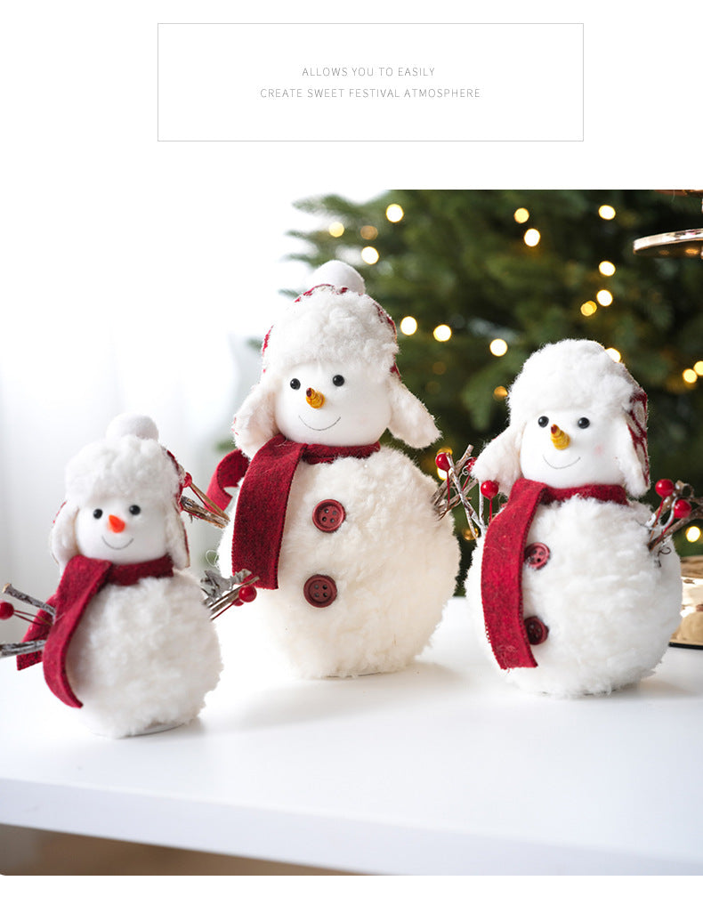 Cute Winter Snowman Ornament Decor