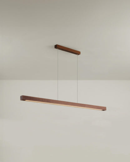 Rustic Wooden Drop Pendant Lighting Fixture