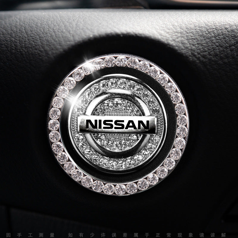 Sparkly Car Key Start Button Cover Ring