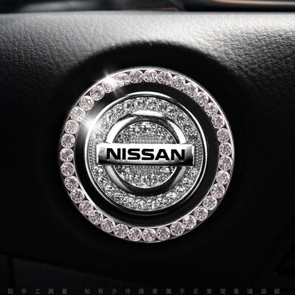 Sparkly Car Key Start Button Cover Ring