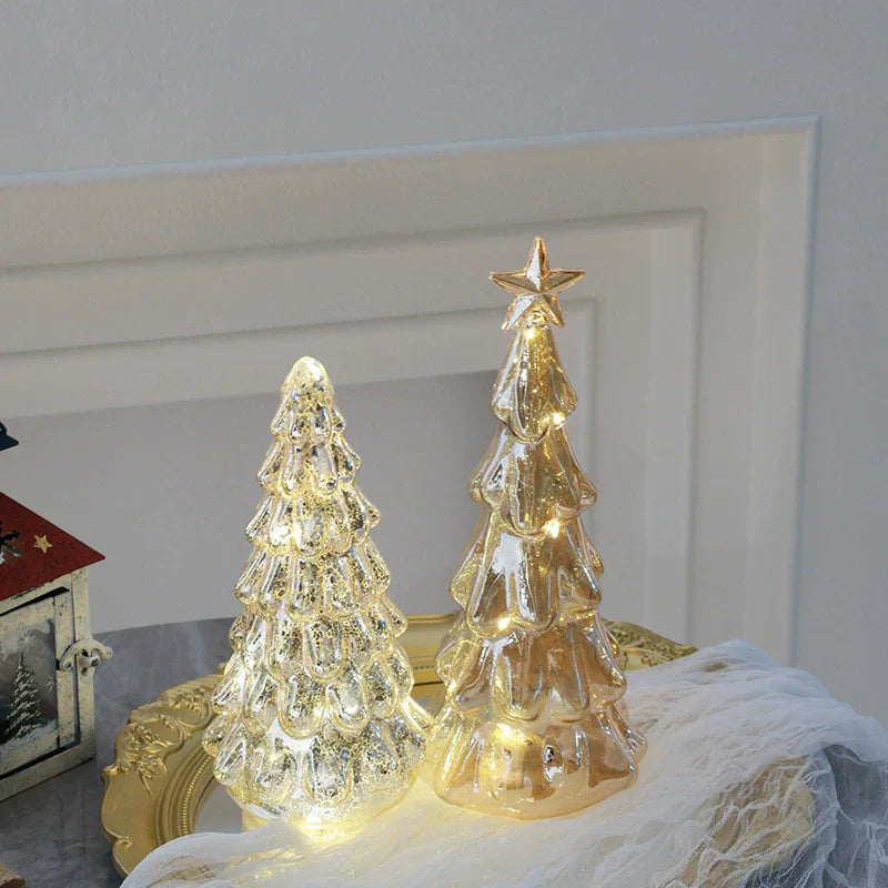 Tiny Glittering Christmas Tree Ornament