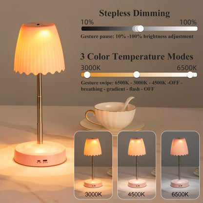Compact USB Bedside Table Lamp