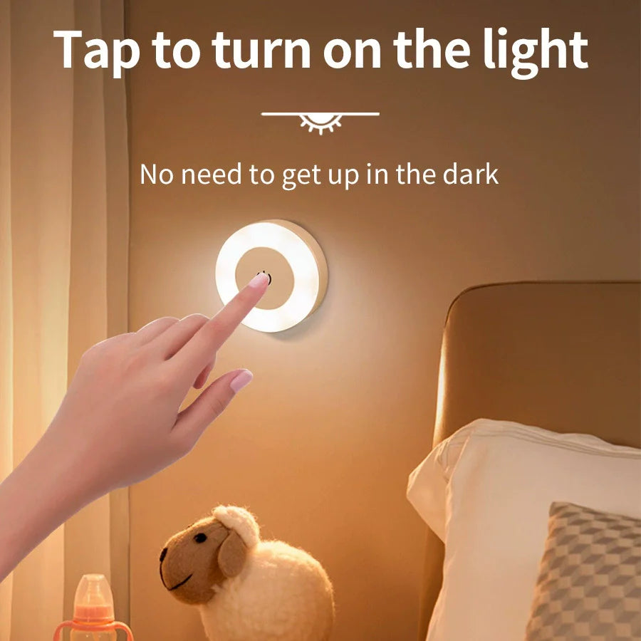 Automatic Plug-in LED Bedside Lamp