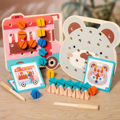 Vibrant Wood Craft Board for Children's Art Project