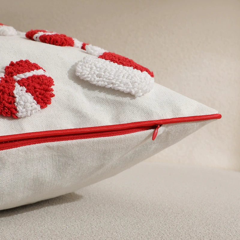Plush Textured Holiday Velvet Pillow
