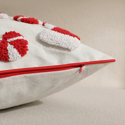 Plush Textured Holiday Velvet Pillow