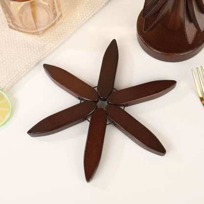 Protective Wooden Holiday Tree Coasters