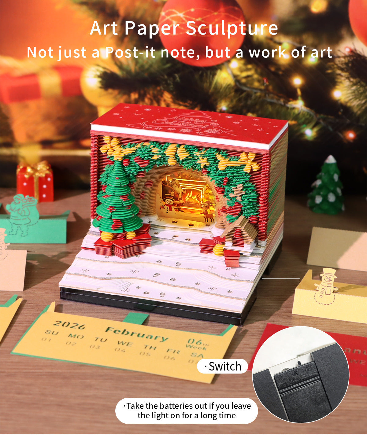 Fun Holiday 3D Desk Calendar