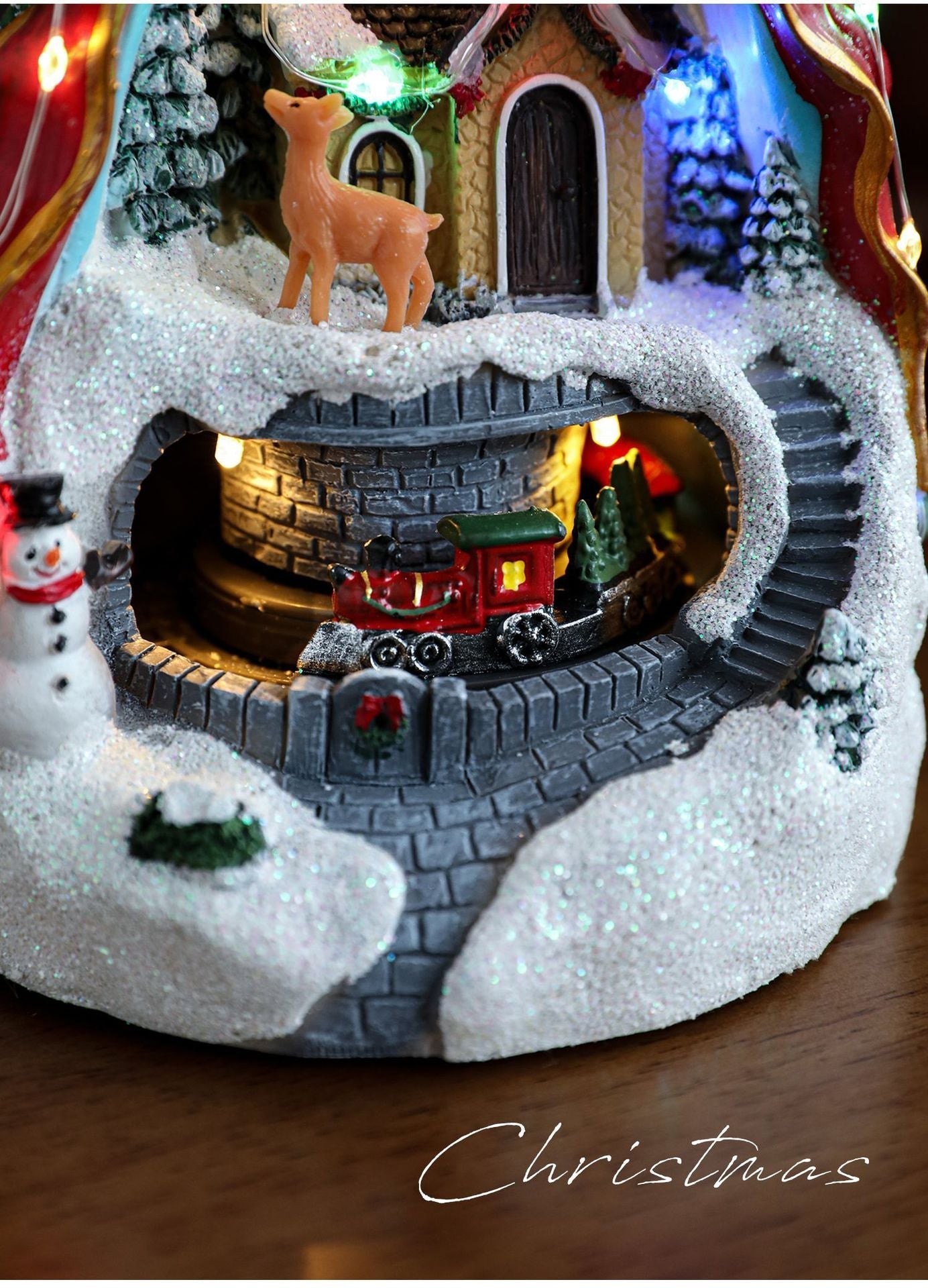 Colorful LED Music Christmas Ornament Box