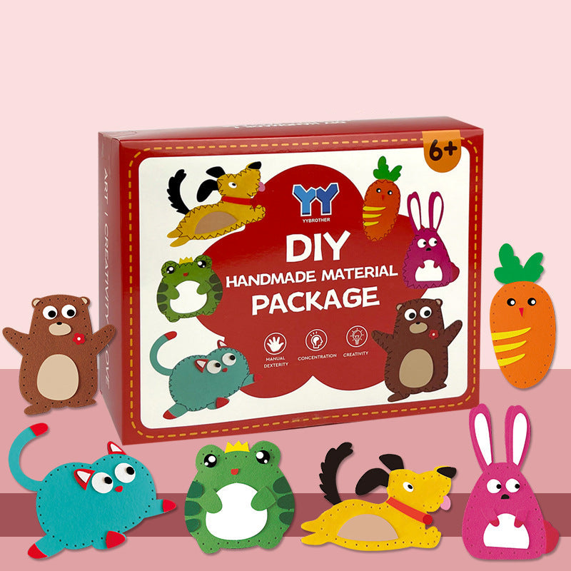 Soft Felt Animal Figures for Craft Sewing Kit
