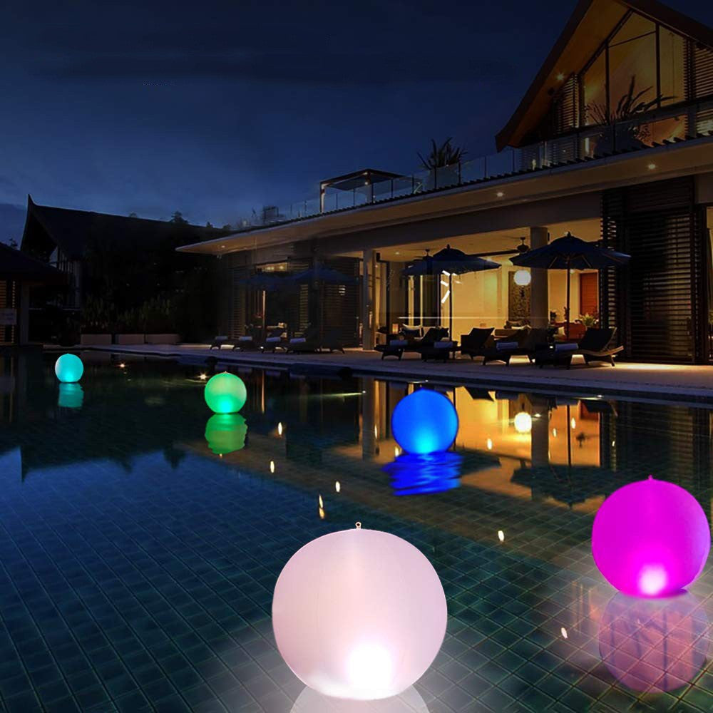 Colorful LED Inflatable Beach Ball with Remote