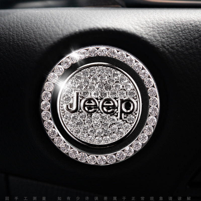 Sparkly Car Key Start Button Cover Ring