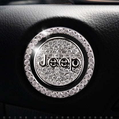Sparkly Car Key Start Button Cover Ring